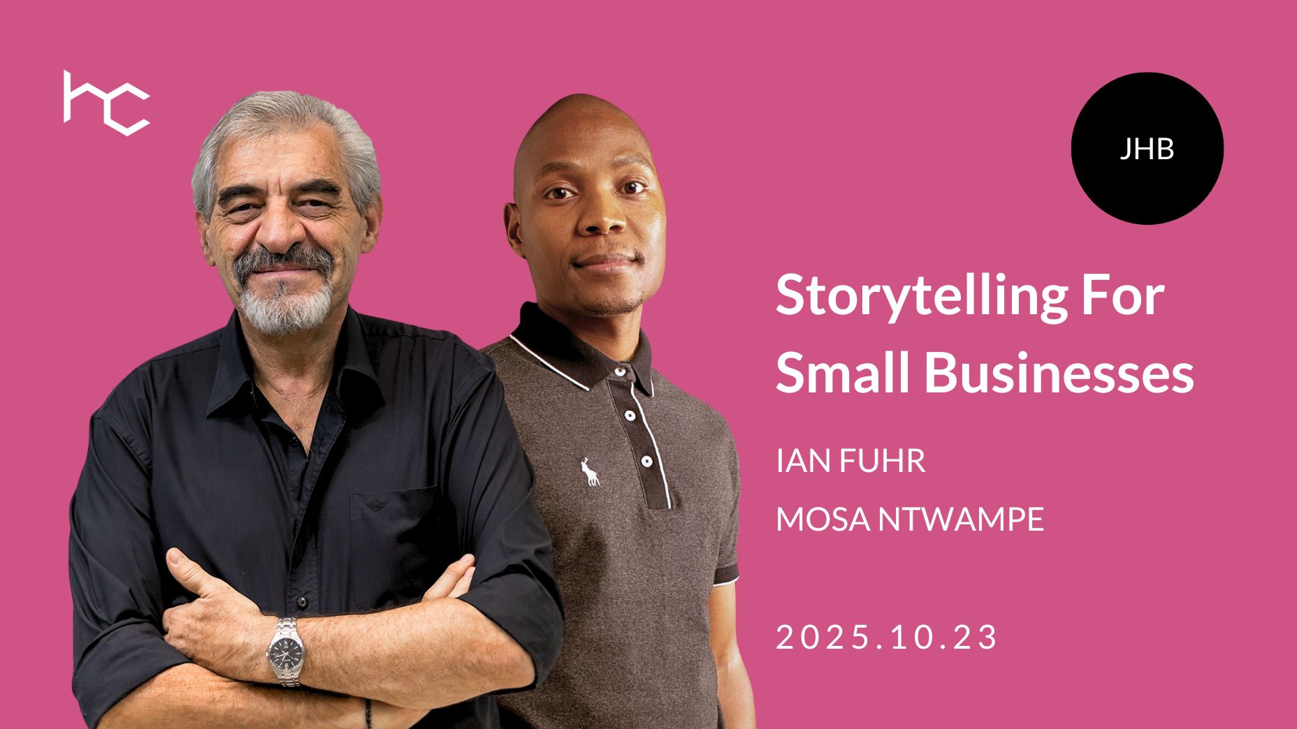 Storytelling For Small Businesses (JHB)